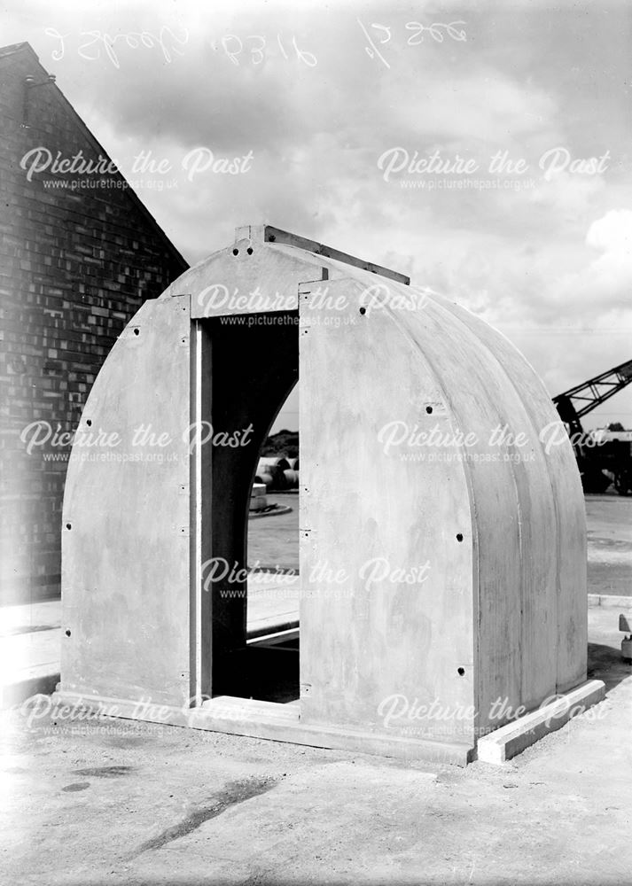 Constructing an air raid shelter