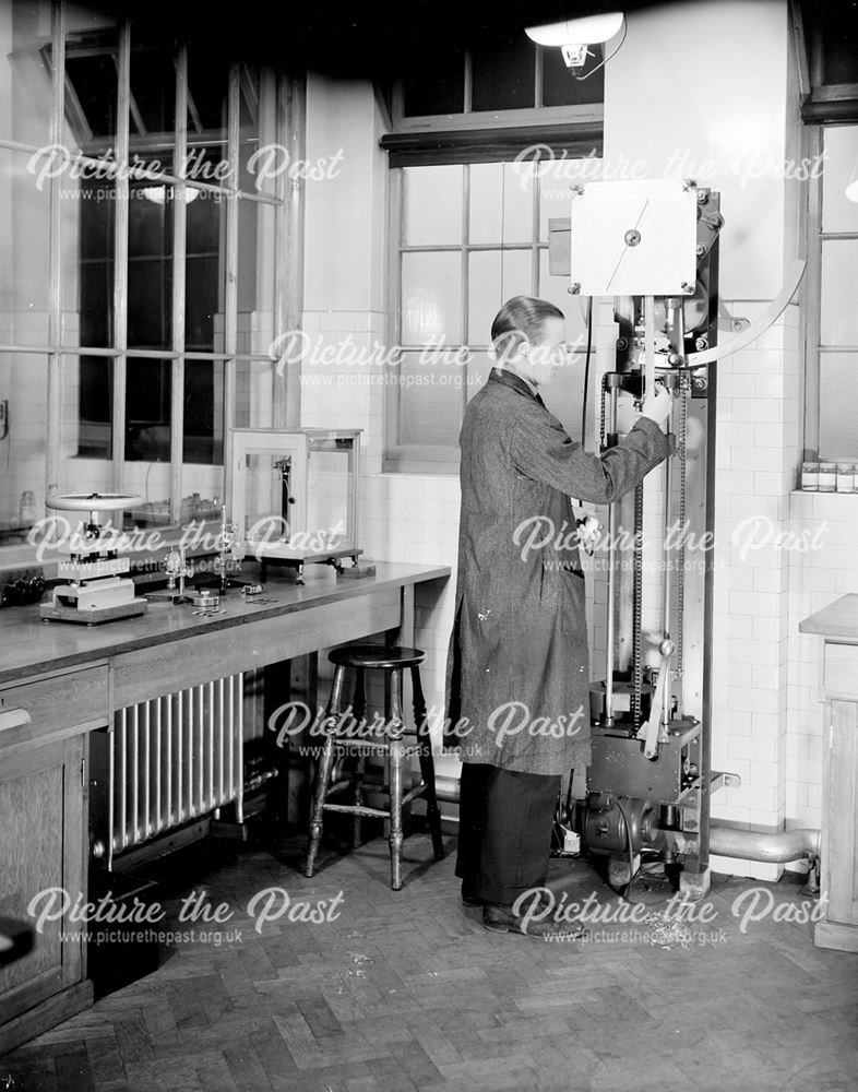 Rubber testing, 1939