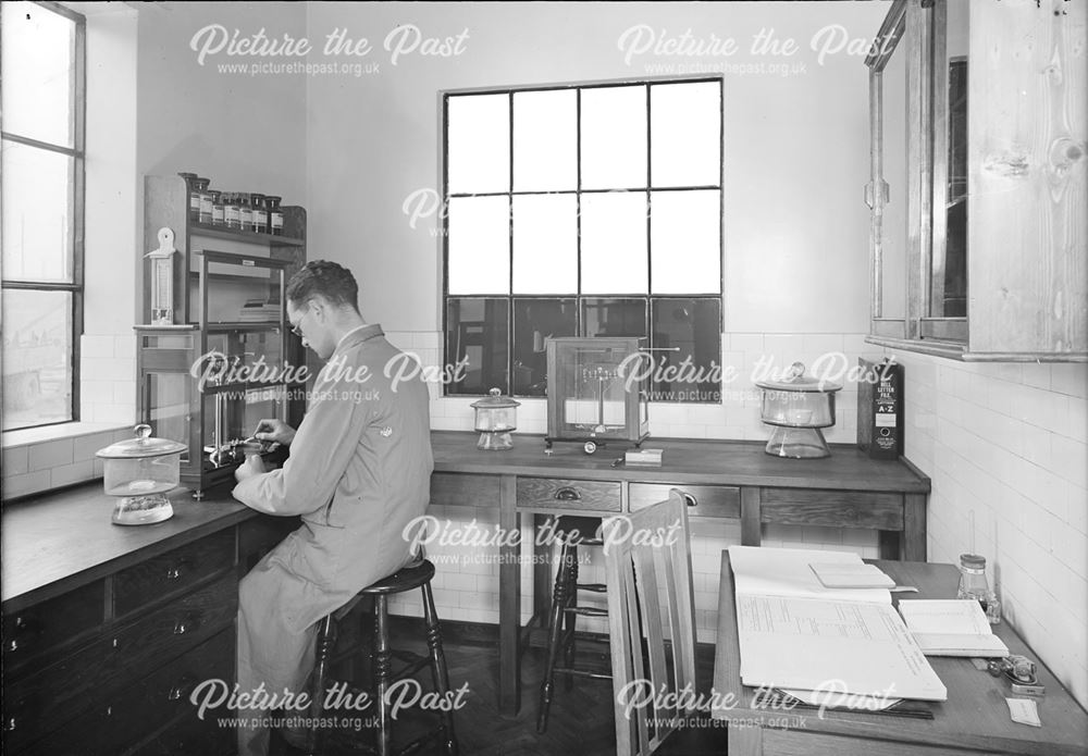 Interior of the Balance Room in the laboratory, 1940