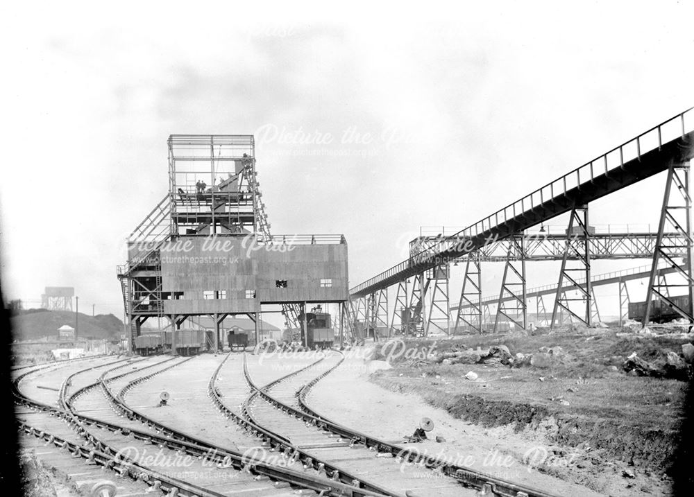Slag Crushing Plant under construction, 1930