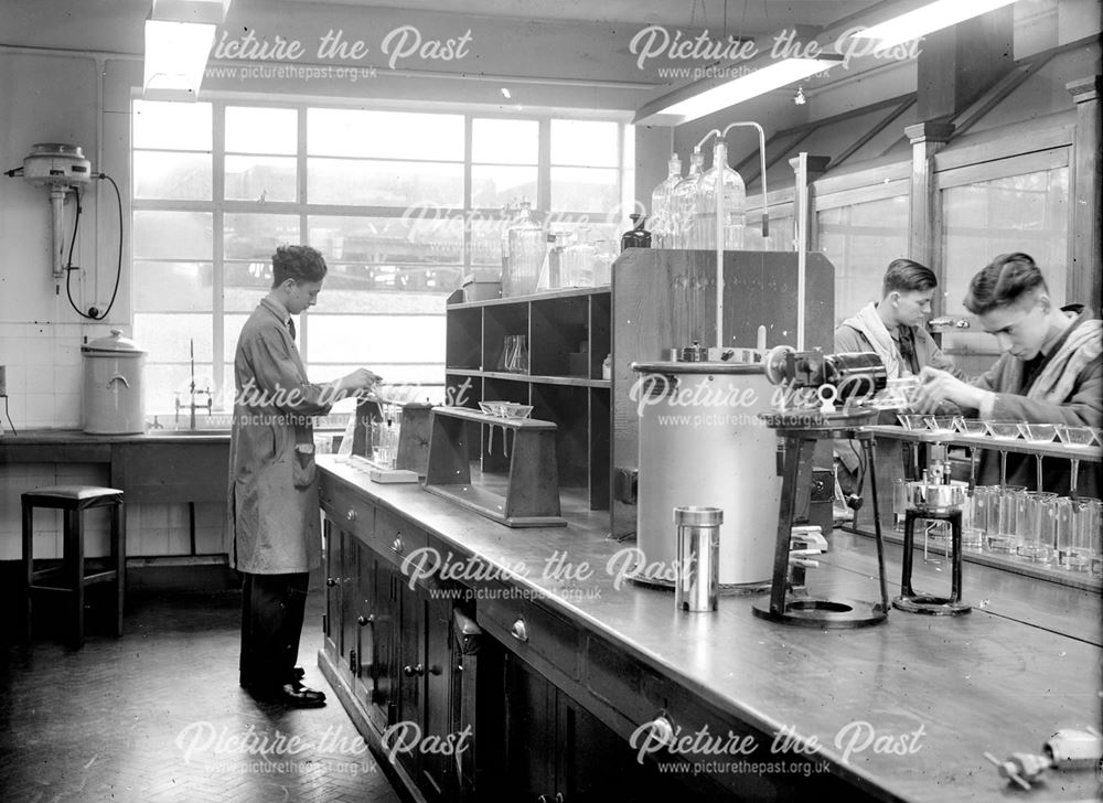 Interior of new laboratory at Silverhill Colliery, 1946