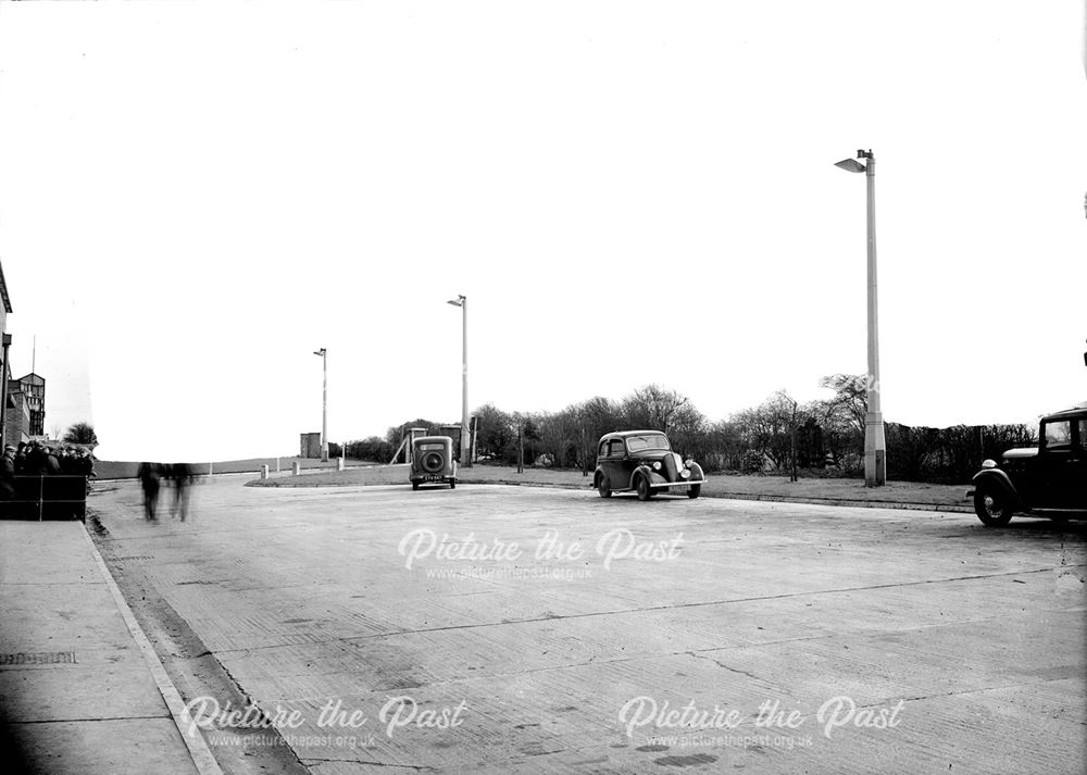 Car park at Silverhill Colliery, 1946