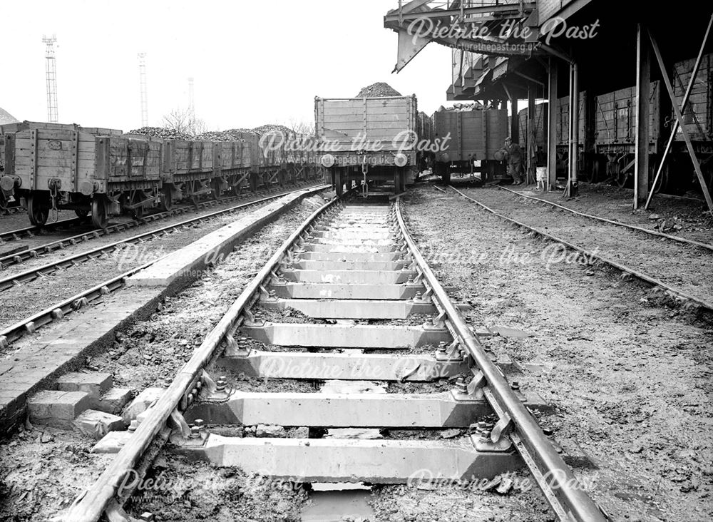 Loaded Wagon Sidings at Silverhill Colliery, 1946