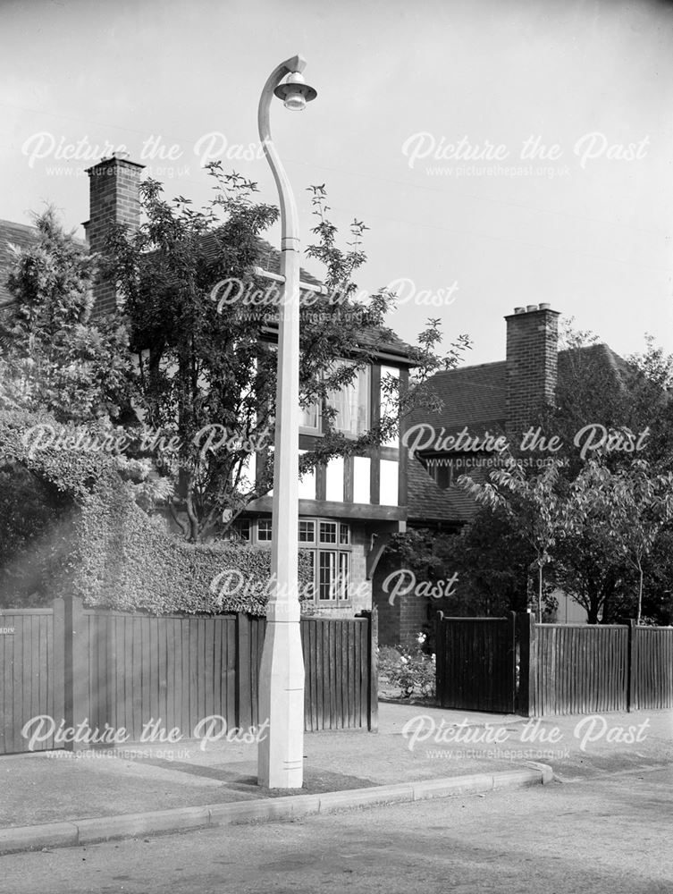 Concrete Lamp Column, Parkside, Wollaton, Nottingham, c 1940