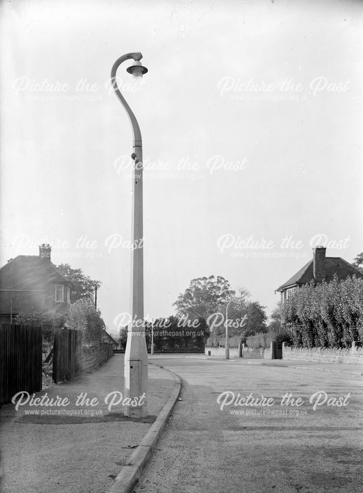 Concrete Lamp Column, Parkside, Wollaton, Nottingham, c 1940