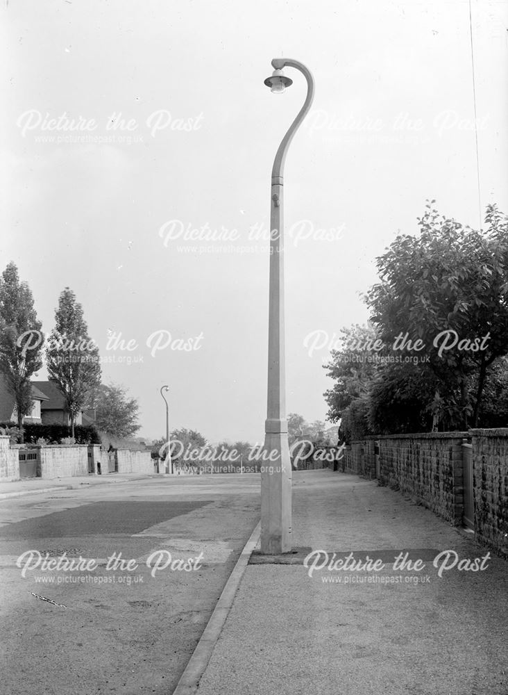 Concrete Lamp Column, Parkside, Wollaton, Nottingham, c 1940