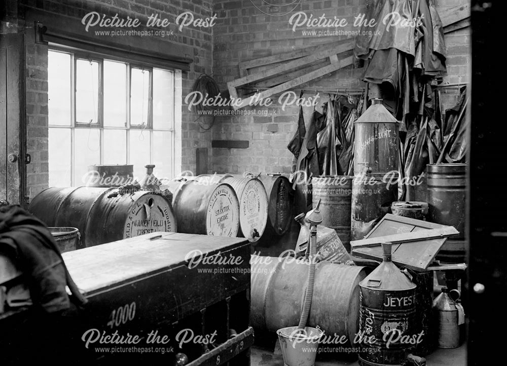 Interior of Stores at Nutbrook Foundry, Stanton Works, c 1930