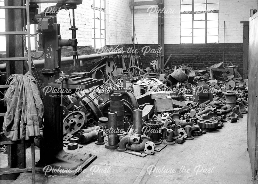 Interior of Stores at Nutbrook Foundry, Stanton Works, c 1930