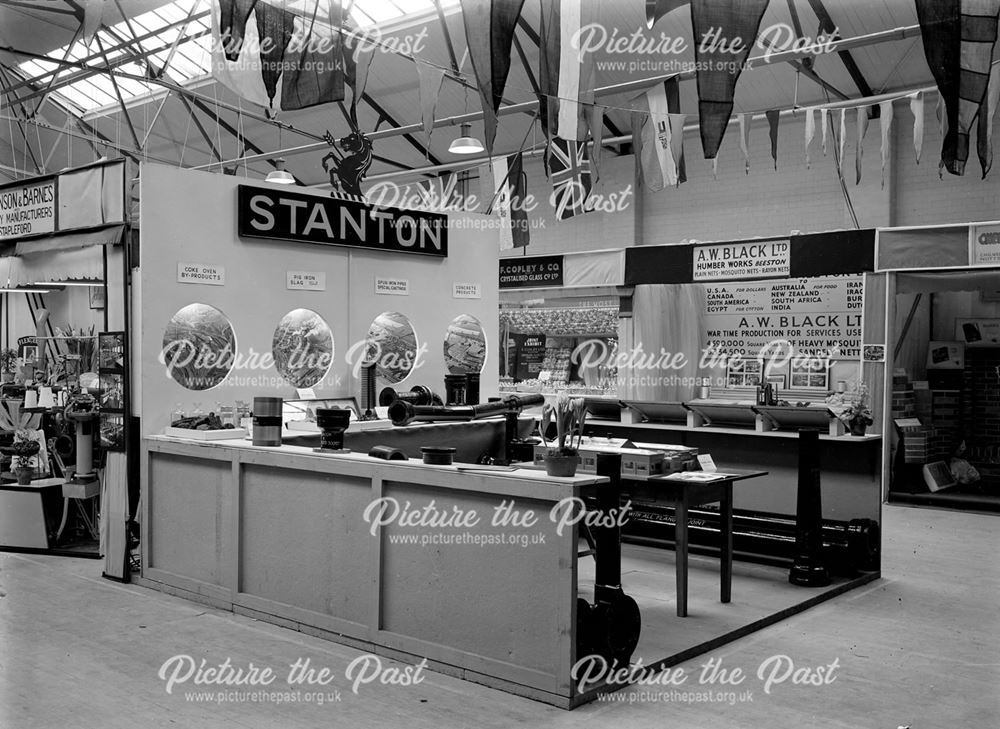 Stanton Ironworks Company Stand at Exhibition, Beeston, c 1948