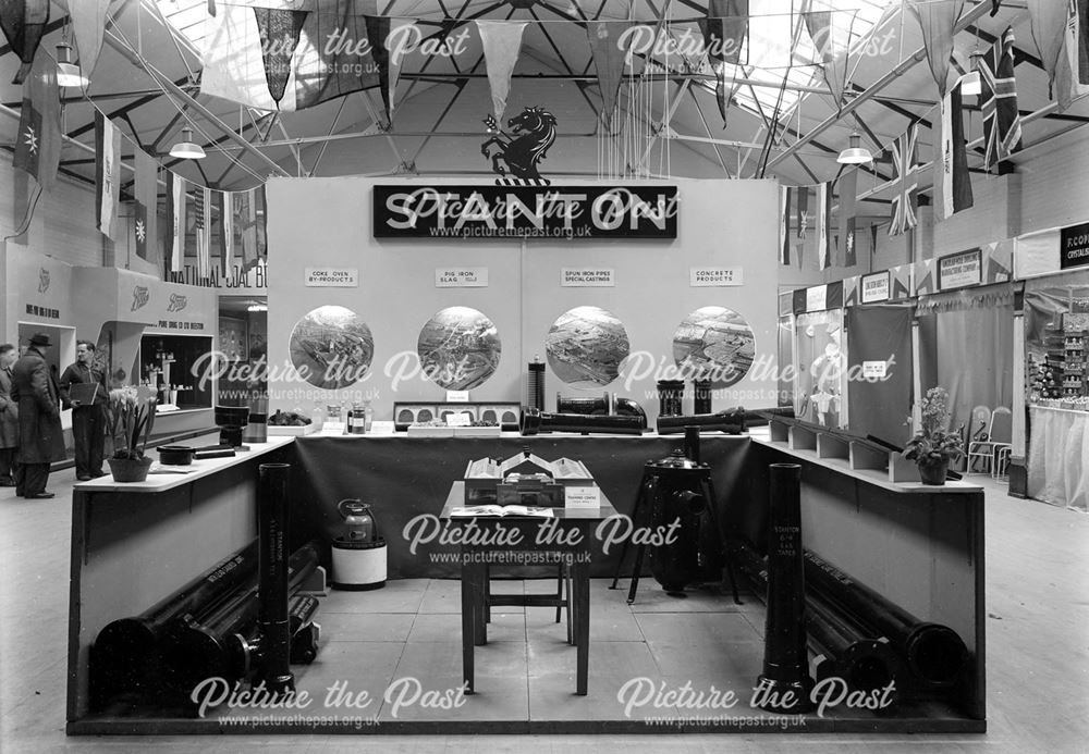 Stanton Ironworks Company Stand at Exhibition, Beeston, c 1948