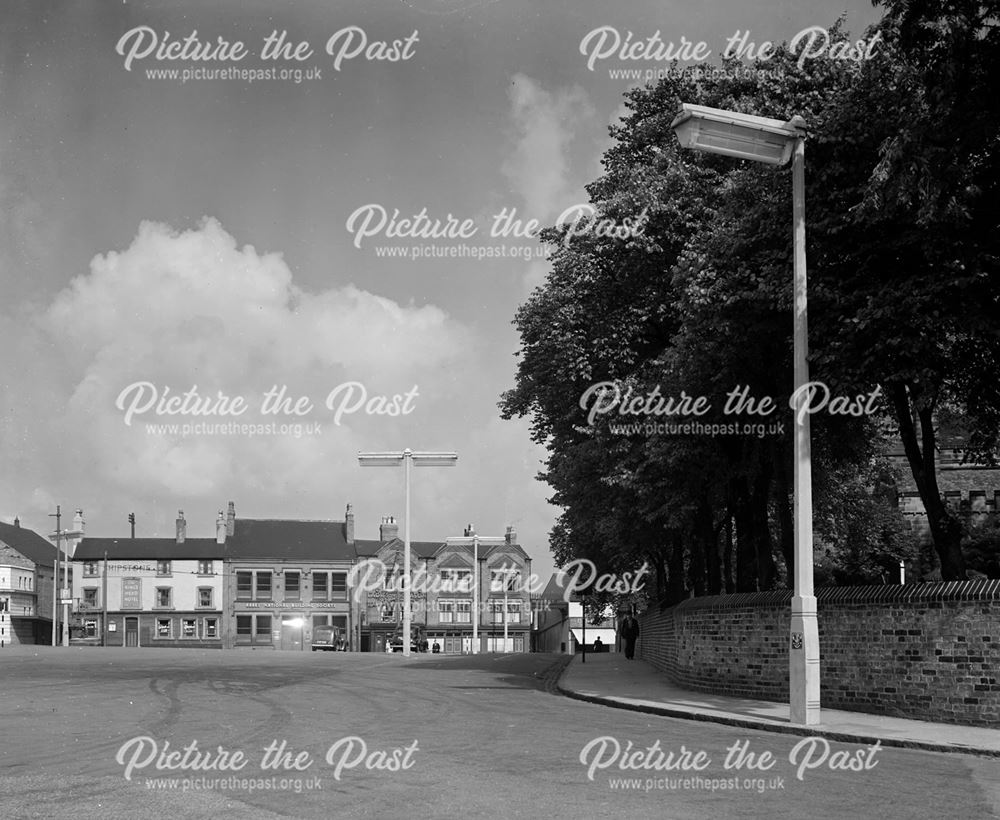 Market Place Looking North, Ilkeston, c 1950