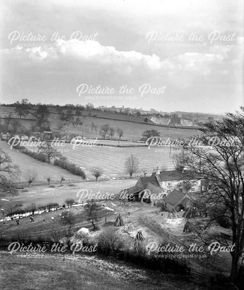 Columbine Farm Looking North-East from Dale Hills, nr Dale Abbey, c 1930s-40s ?