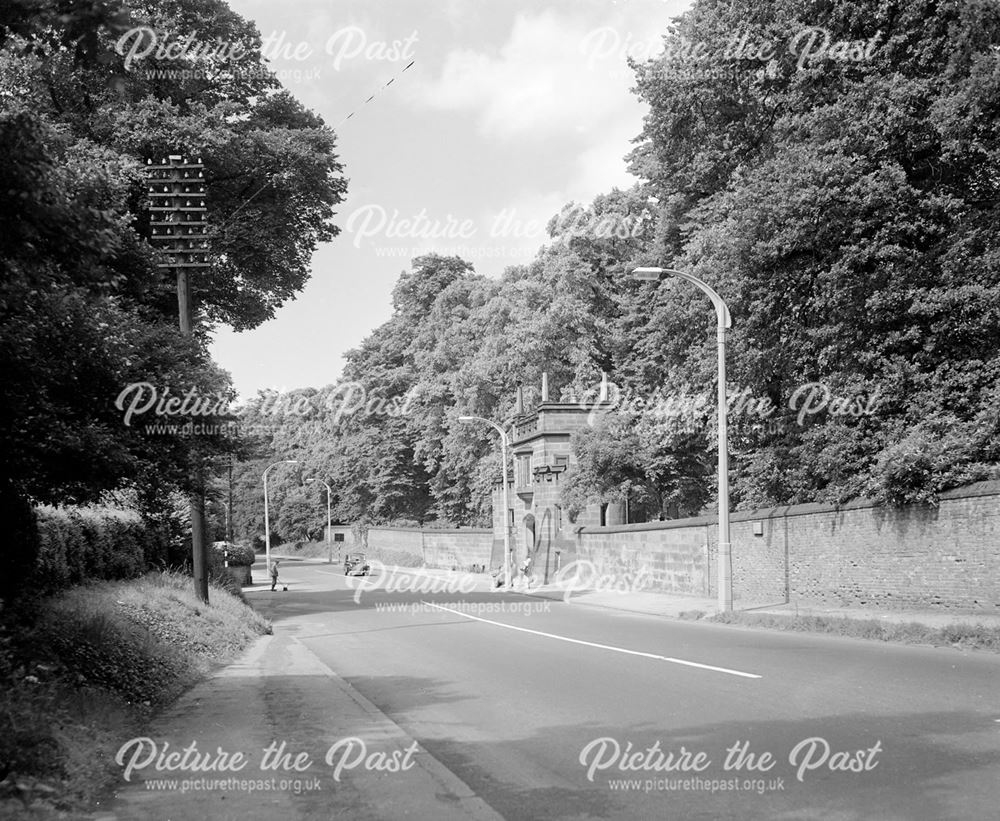 Looking South West, Derby Road, Lenton, Nottingham, c 1950s