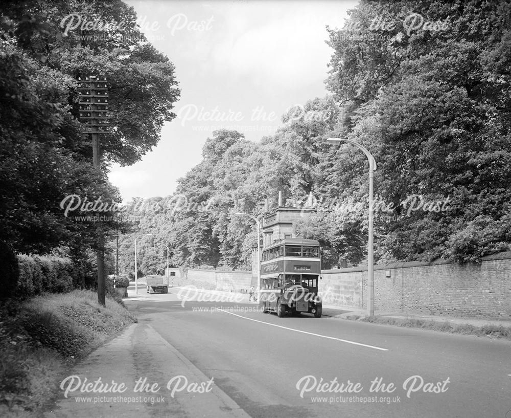 Looking South West, Derby Road, Lenton, Nottingham, c 1950s