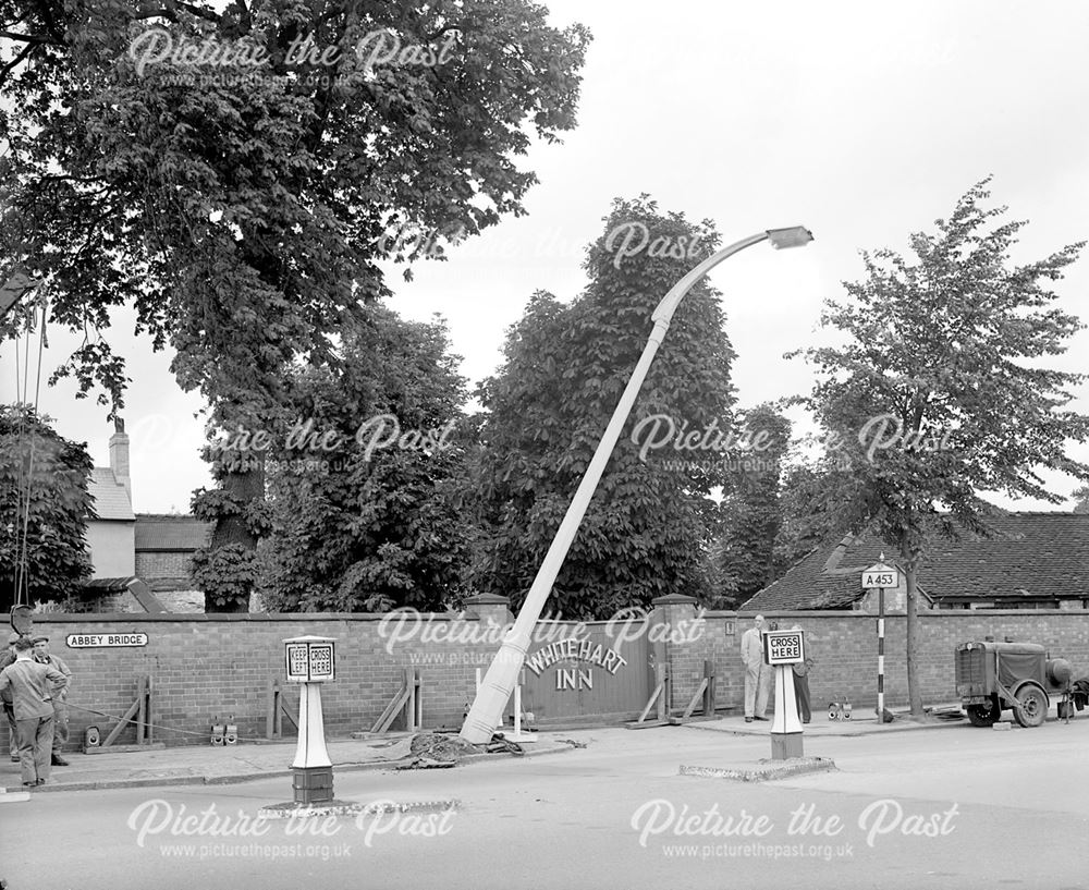 Looking North, Abbey Bridge, Lenton, Nottingham, c 1950s?