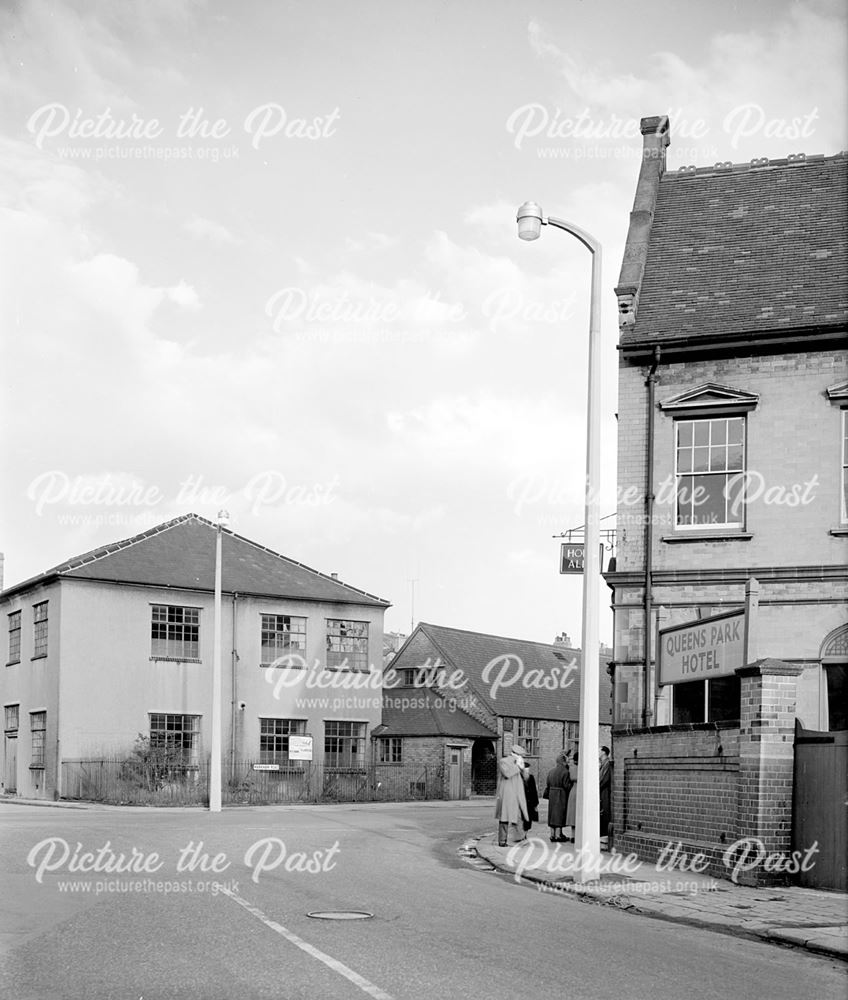 Markham Road at Park Road Corner from South-West, Chesterfield, c 1950s