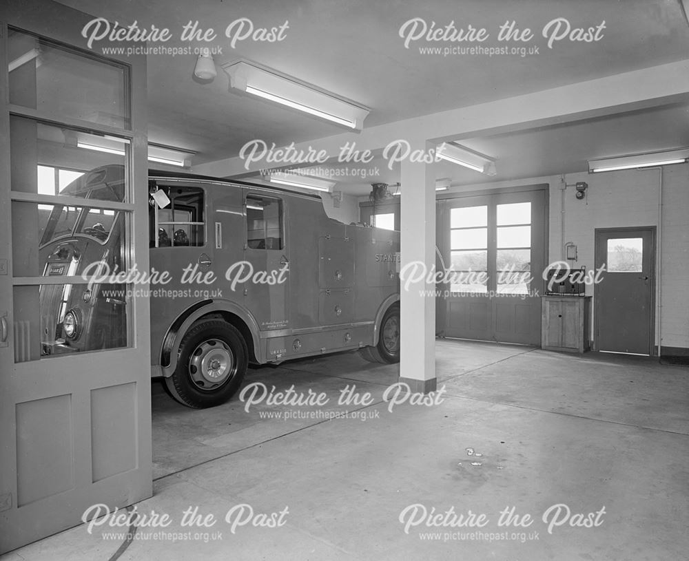 New Dennis F8 Pump Appliance, Lows Lane, Stanton Works, c 1953-58