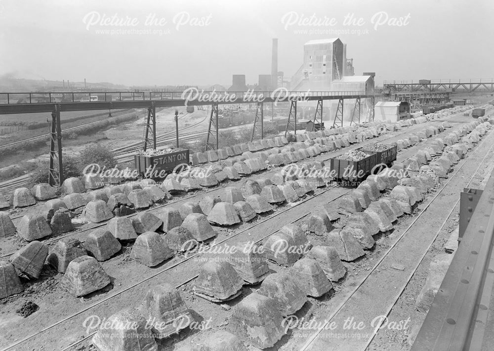 Stanton Slag Plant Stock Yard, c 1950