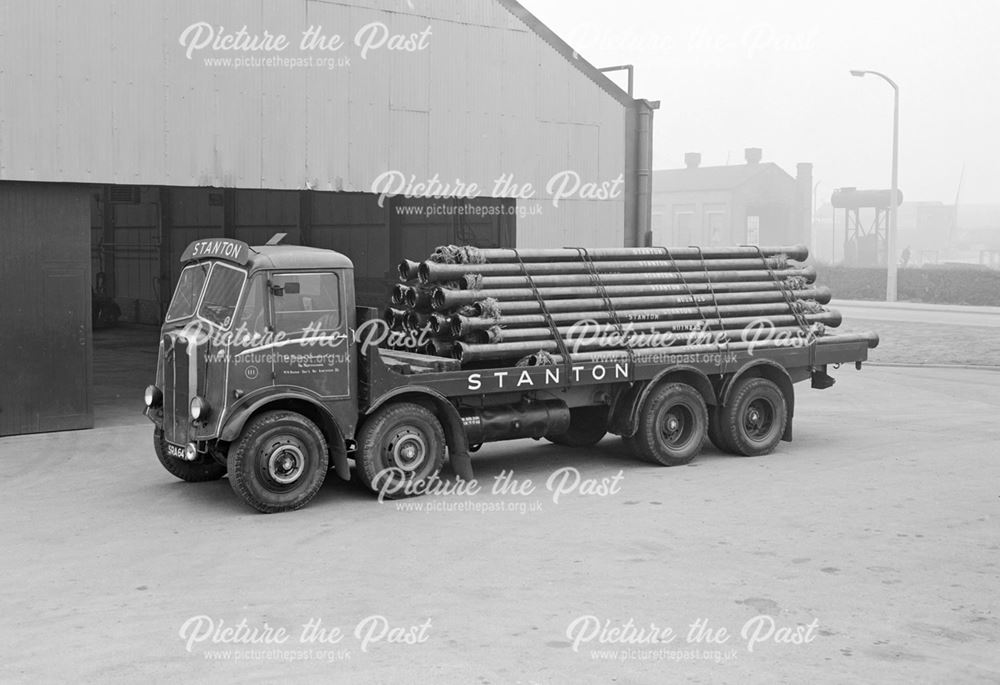 Loaded AEC Mammoth Major Lorry, Stanton Works, 1950s