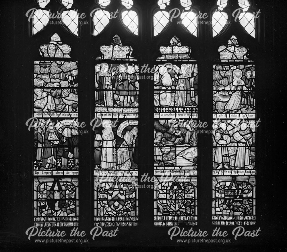 Stained glass window in Stanton by Dale Church