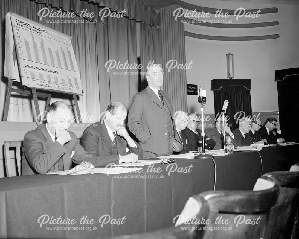 Mr Mackay, MD of Stanton in the Cinema in the Exhibition Building