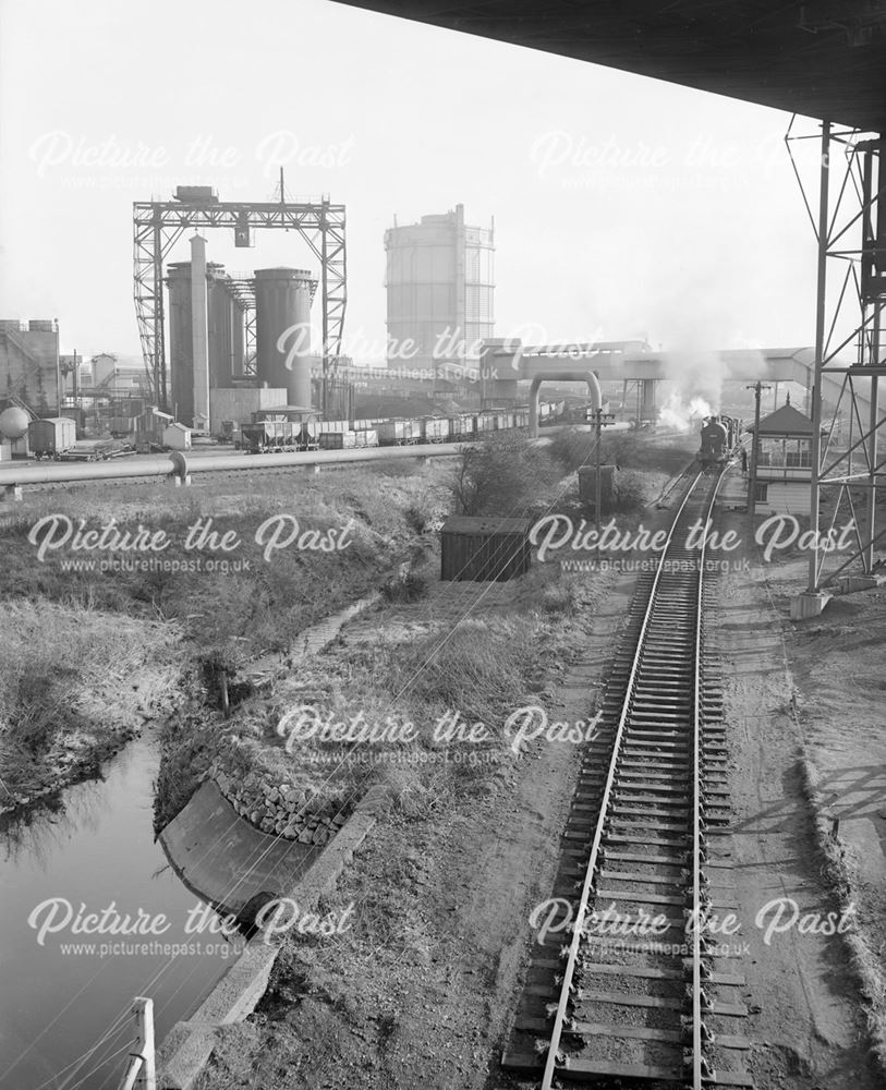 Looking towards coke oven plant.