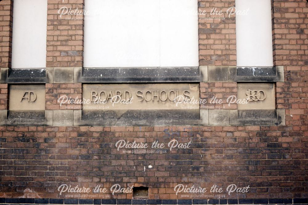 Detail of datestone - Southgate Youth Centre (former Board School), Alvaston