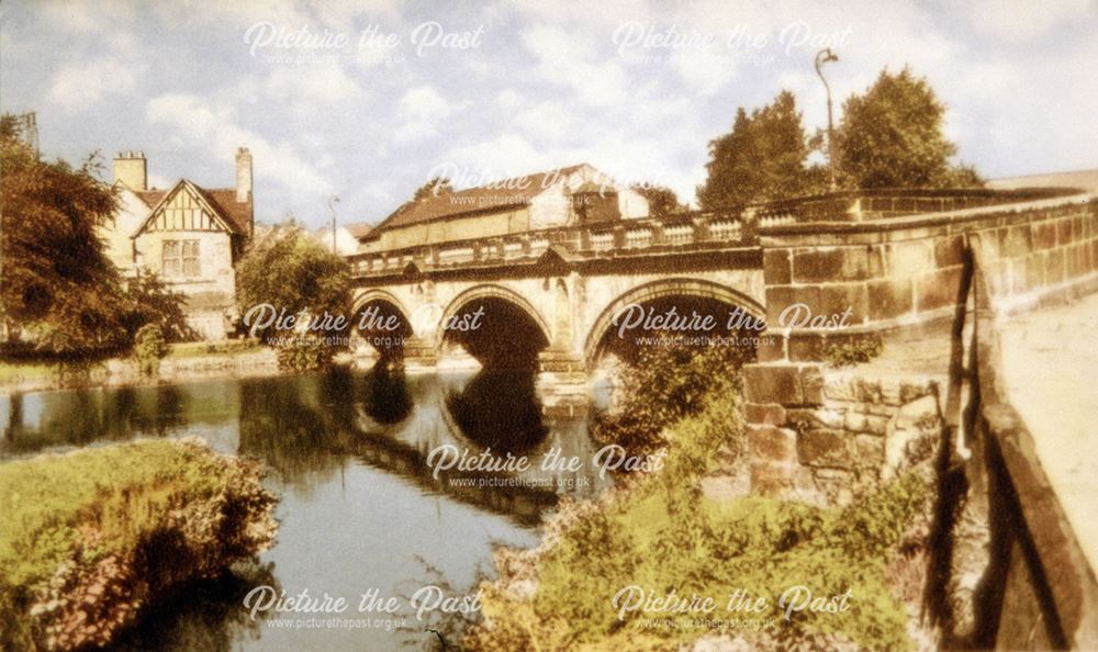 St Mary's Bridge Chapel and bridge over the River Derwent