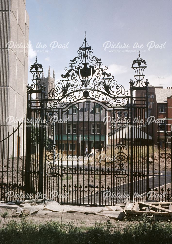 Iron Gates situated between St Werburgh's Churchyard and Bold Lane