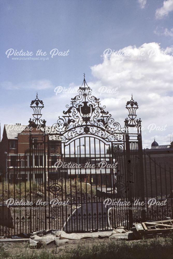 Iron Gates situated between St Werburgh's Churchyard and Bold Lane