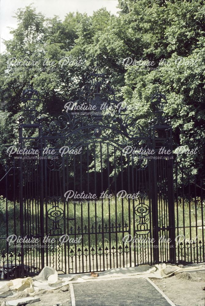 Iron Gates situated between St Werburgh's Churchyard and Bold Lane