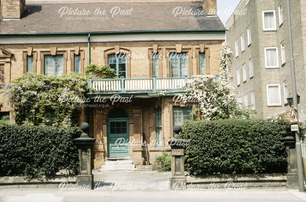 Large balconied house on Burton Road