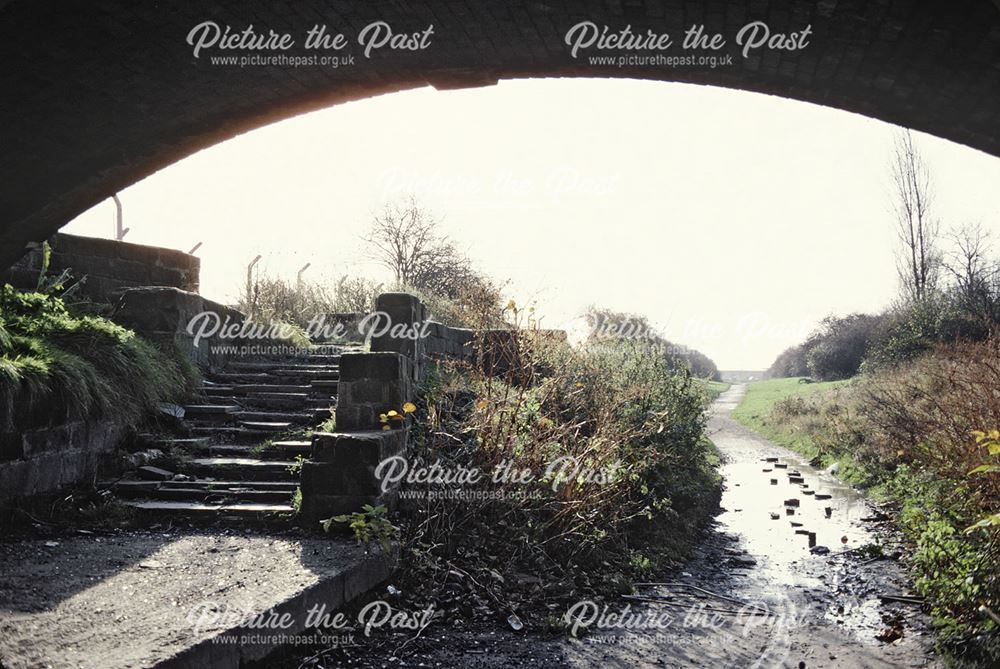 View from under Wilmorton Bridge on the Derby Canal - looking towards Allenton