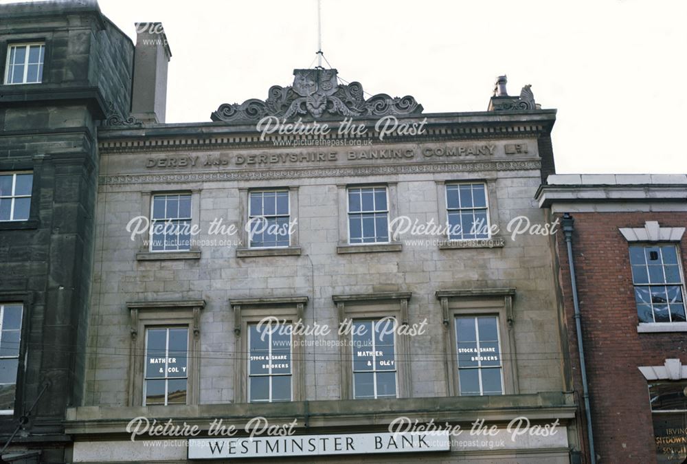 National Westminster Bank (former Derby and Derbyshire Banking Company building) - Upper storeys