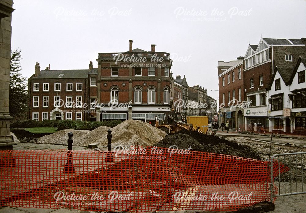 Road repairs at the top of Irongate