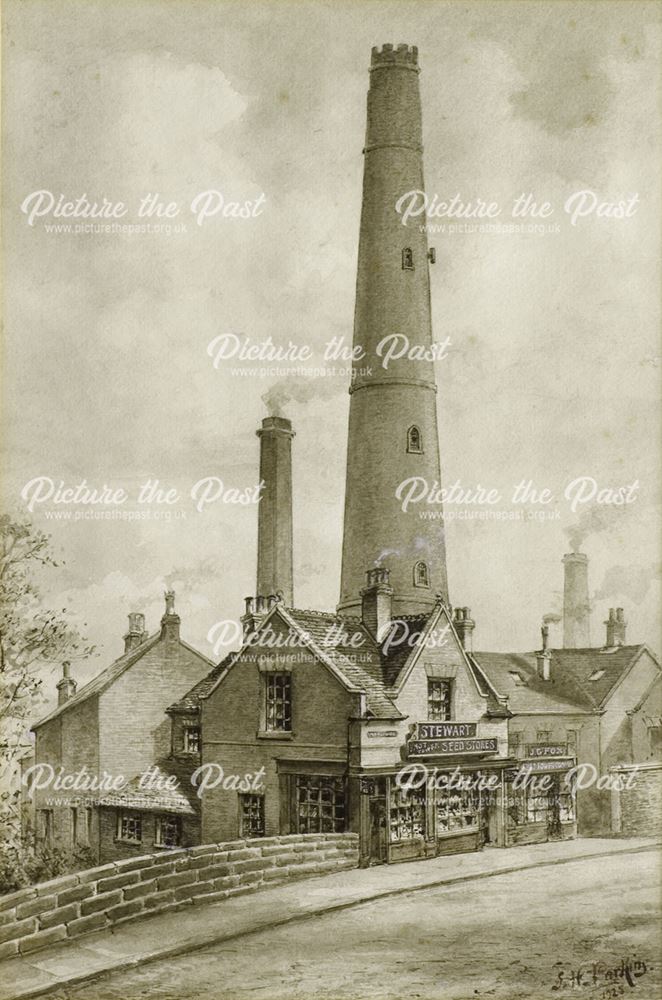 Shot Tower and Tenant Street Bridge, 1925