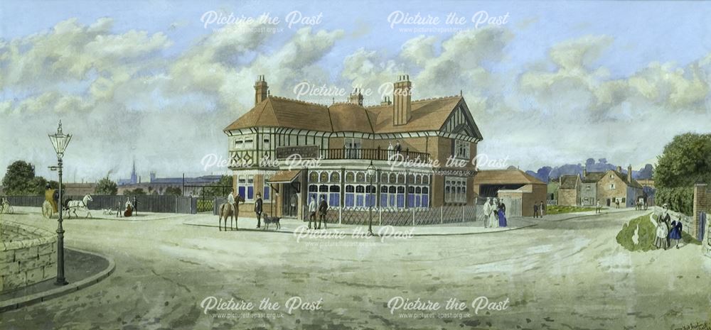 Coach and Horses Inn, Mansfield Road, Little Chester, Derby, 1893