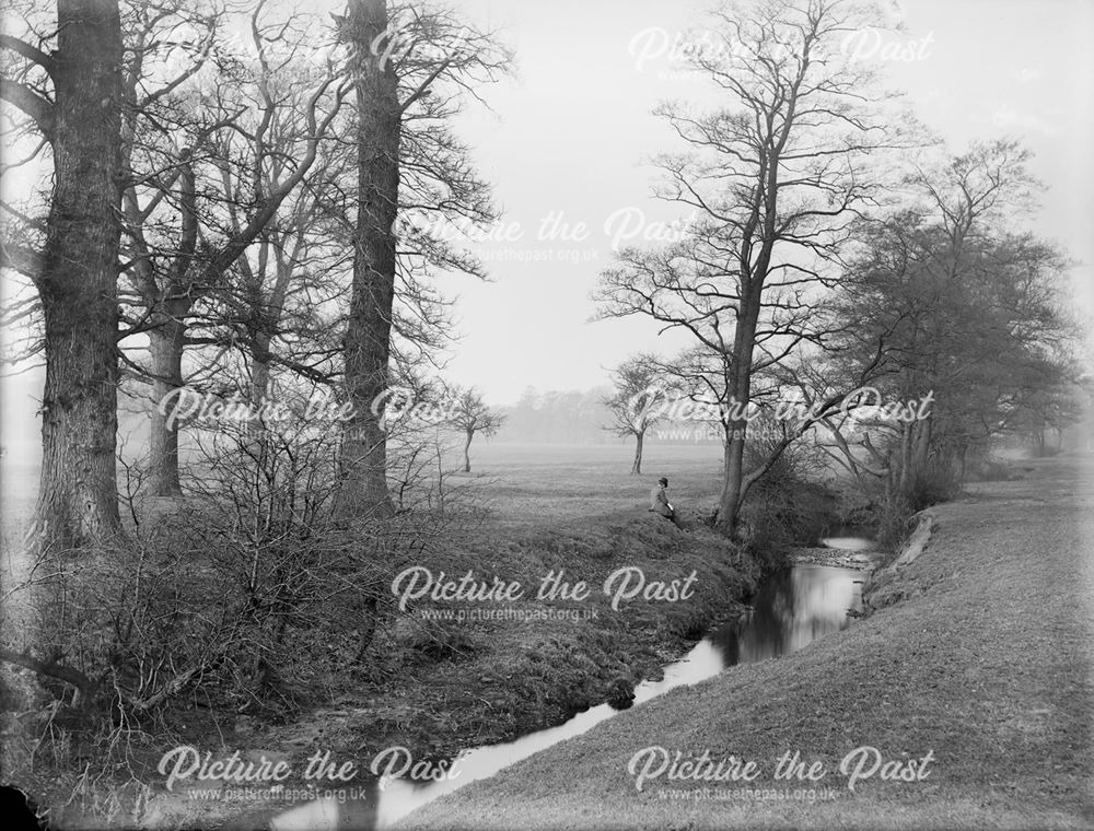 Markeaton Brook, Markeaton Lane, Derby, 1880s