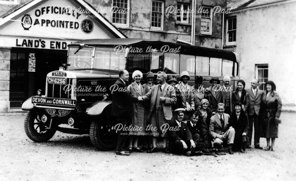 Trent Omnibus, Lands End, Cornwall, c 1920s