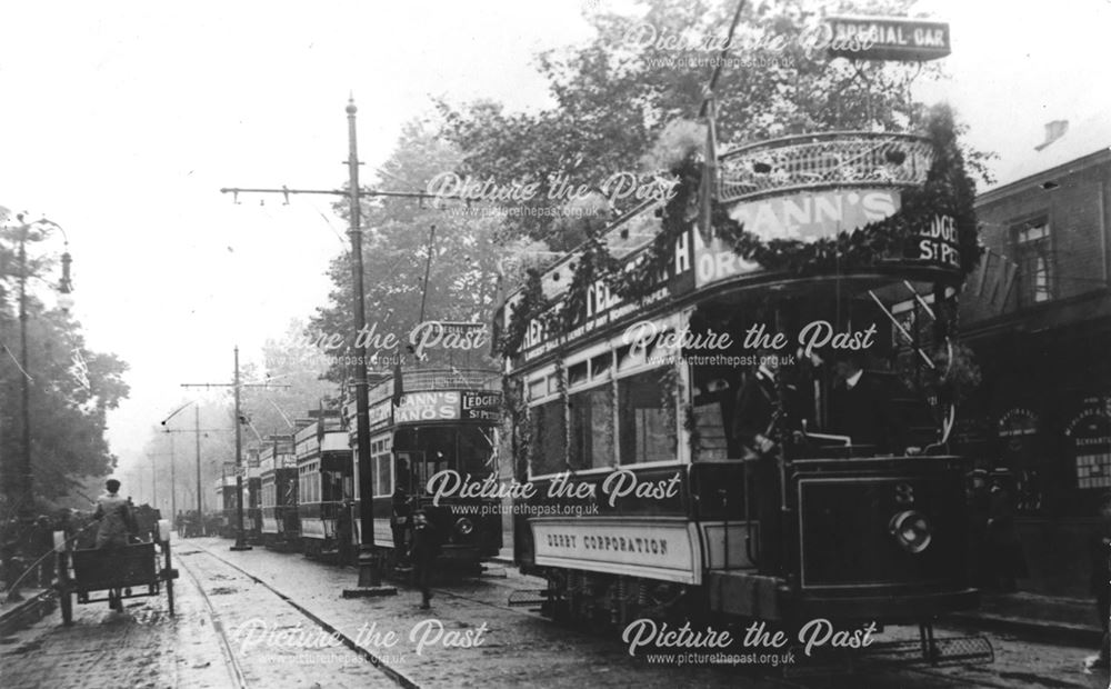 Opening of Derby's Electric Tramway System