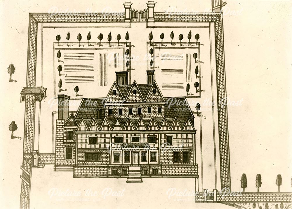 Architects Drawing of Markeaton Hall