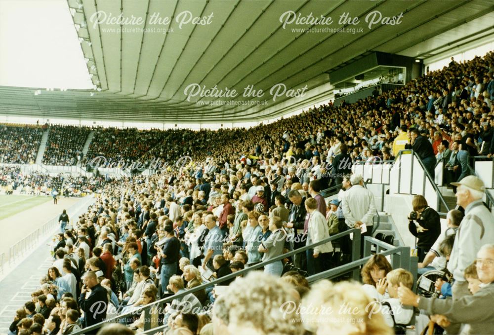 Opening of Pride Park Stadium. East Stand