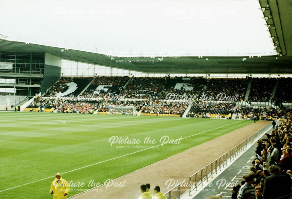 Opening of Pride Park Stadium. North Stand