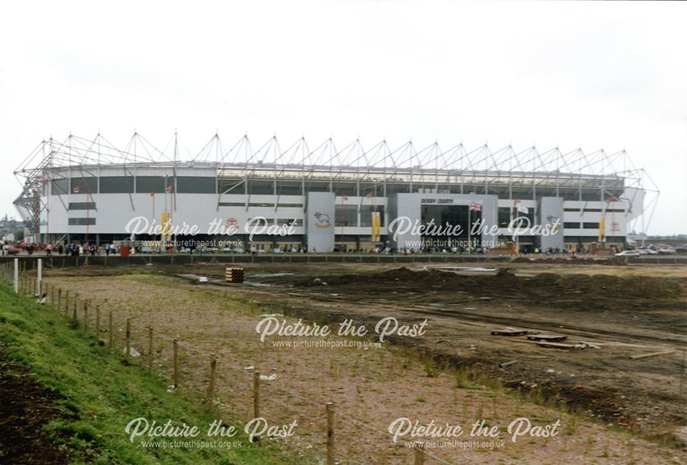 Opening of Pride Park Stadium. Outside view