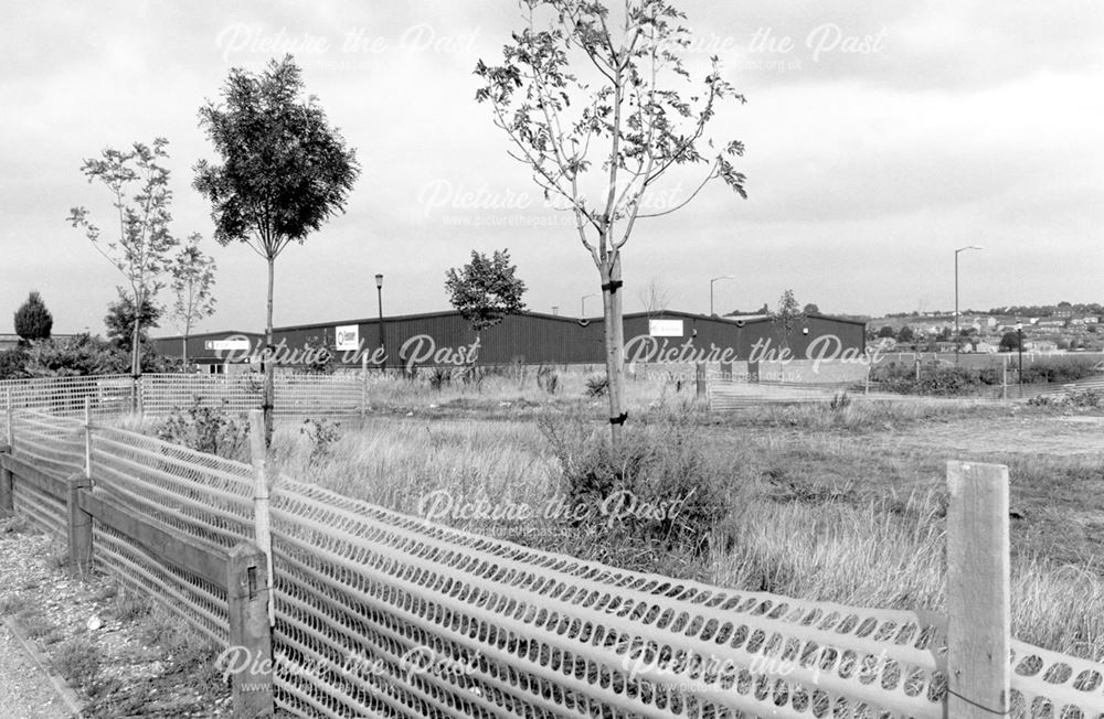 Looking towards Derby Trading Estate