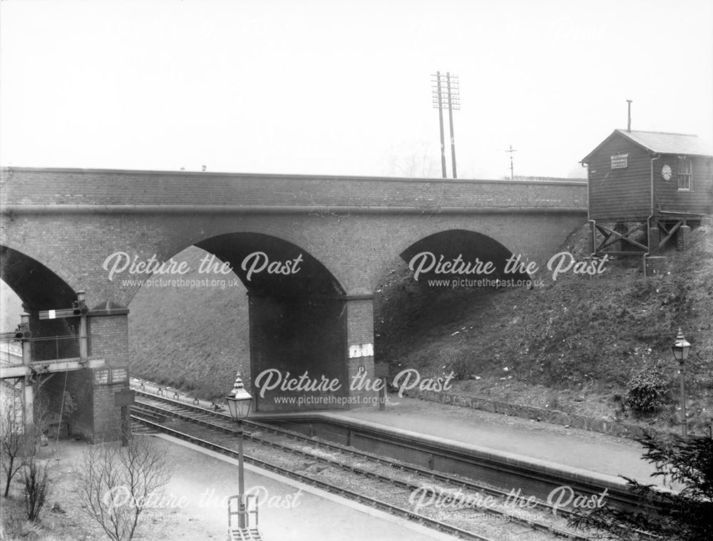 Pear Tree bridge and railway station platform