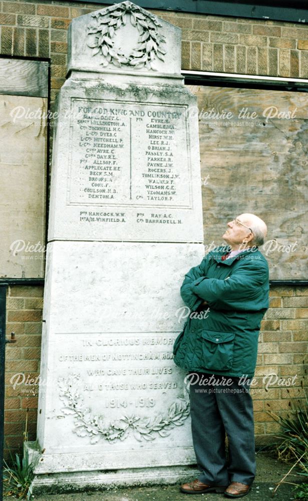 WW1 War Memorial, Nottingham Road, Derby, c 1990s