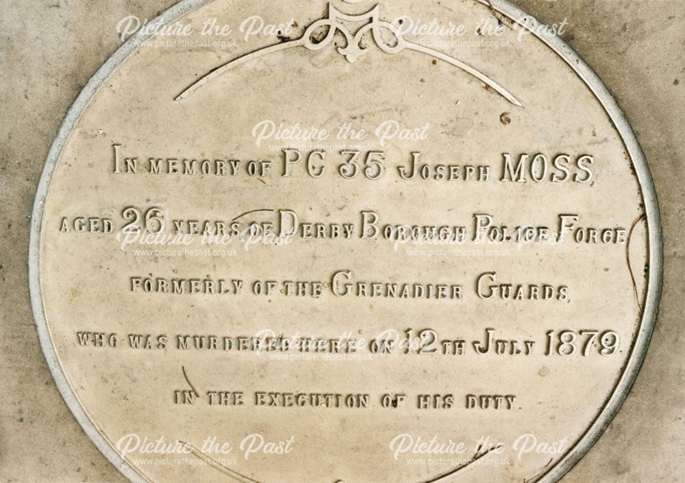 Memorial to PC Joseph Moss