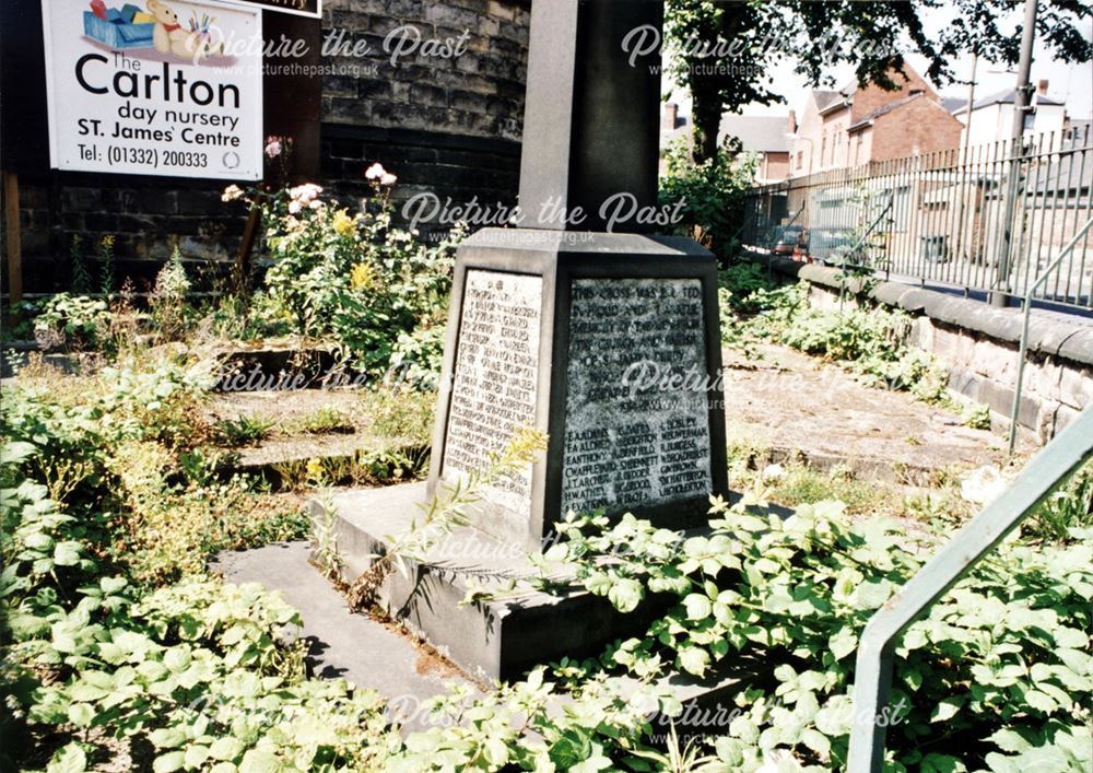 St James' Centre War Memorial, Malcolm Street, Derby