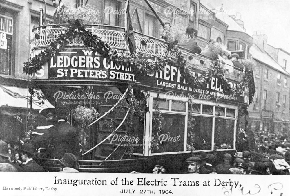 The Inauguration of the Electric Tram, Derby